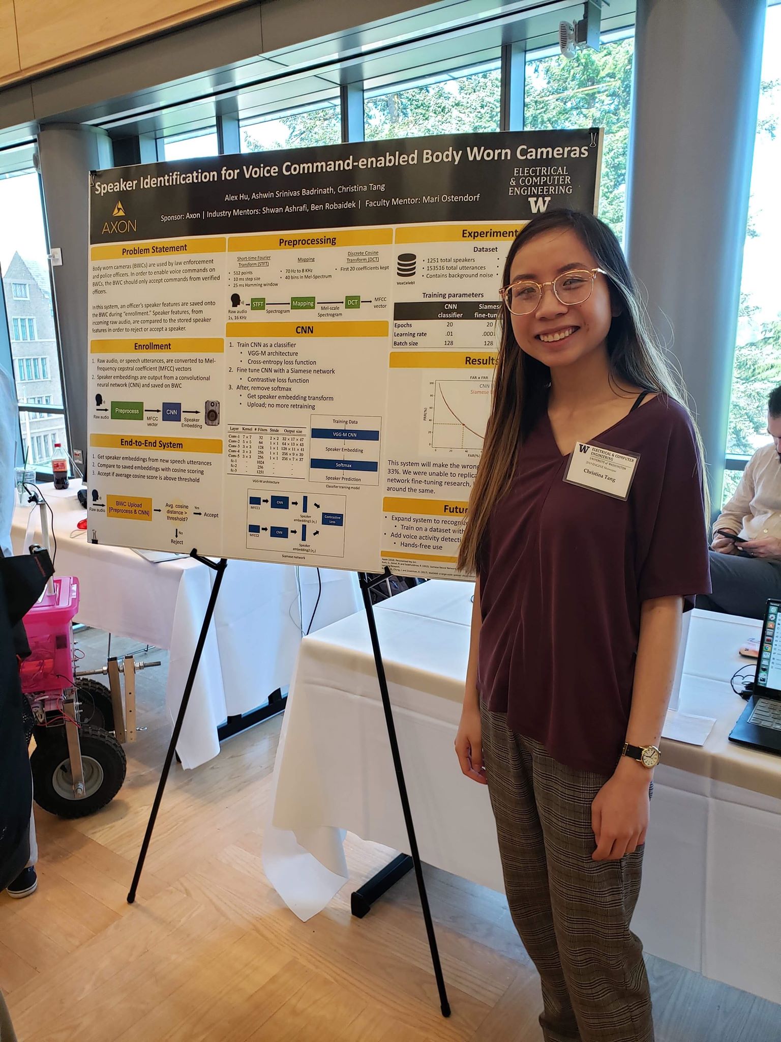 me presenting at uw ece capstone fair 2019